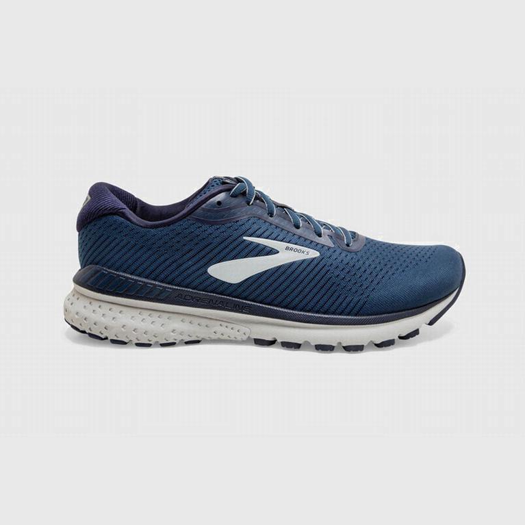Brooks Adrenaline Gts 20 Israel - Men's Road Running Shoes - Grey/Navy (59407-UPHB)